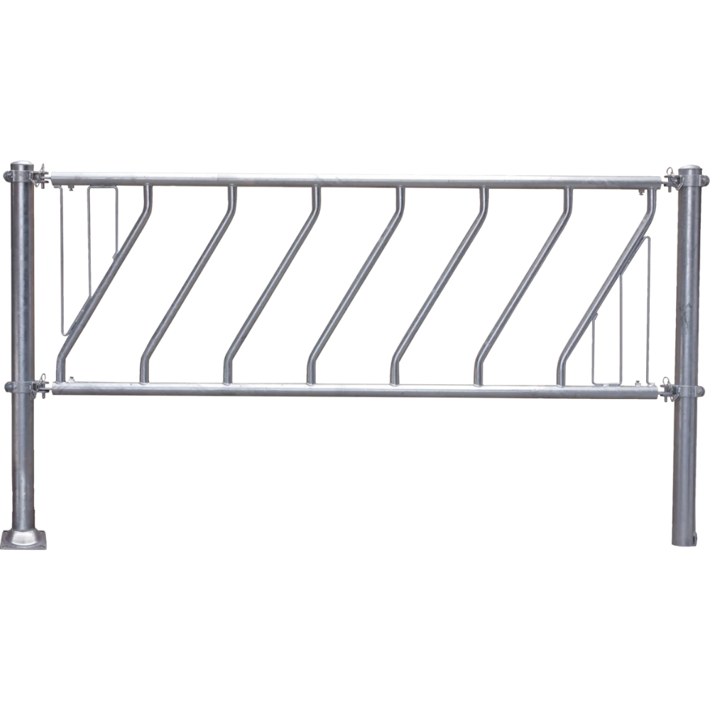 Slīpais barības galda norobežojums jaunlopiem